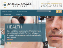 Tablet Screenshot of patrickeyecare.com